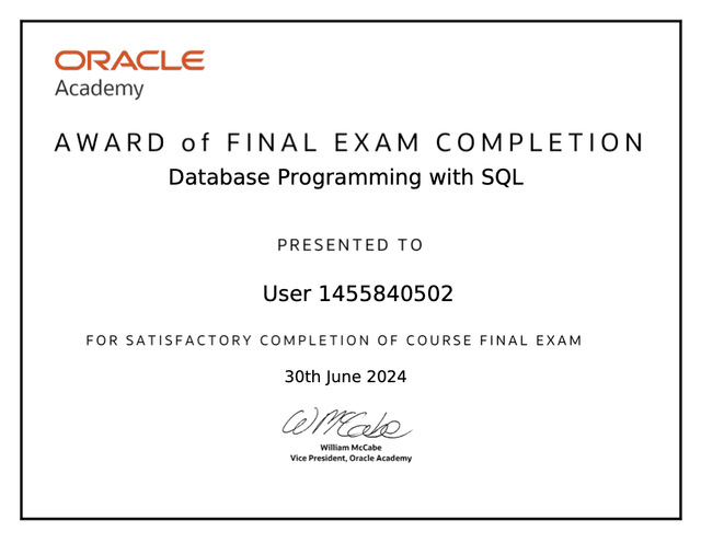 Oracle Database Certification